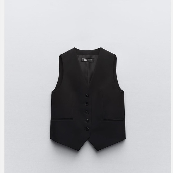 ZARA TAILORED WAISTCOAT NWT Size xs - Picture 3 of 3